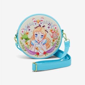 🆕 NWT Loungefly Disney Hot Topic Crossbody Bag Alice In Wonderland